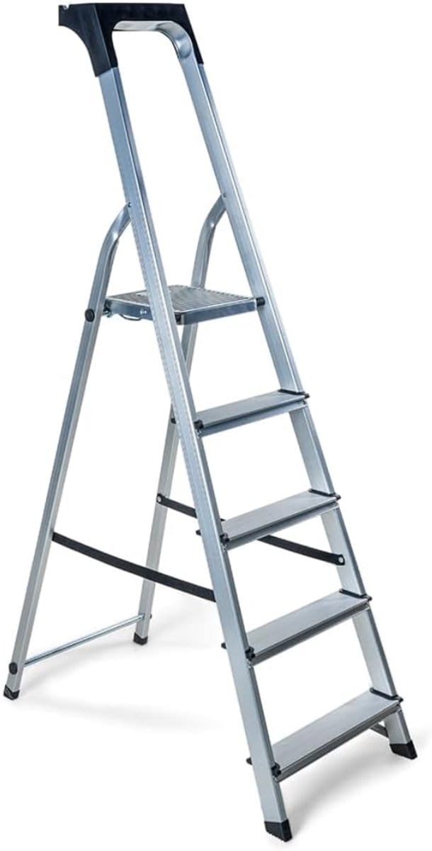VLSelect® Keukentrap - Huishoudtrap - Huishoudladder - 5 Treden
