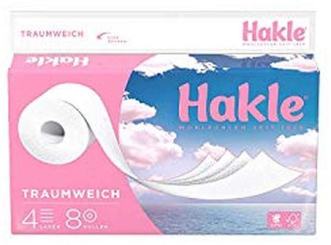 Zacht Toiletpapier 4-laags, 8 x 130 Vellen, 8 Stuks