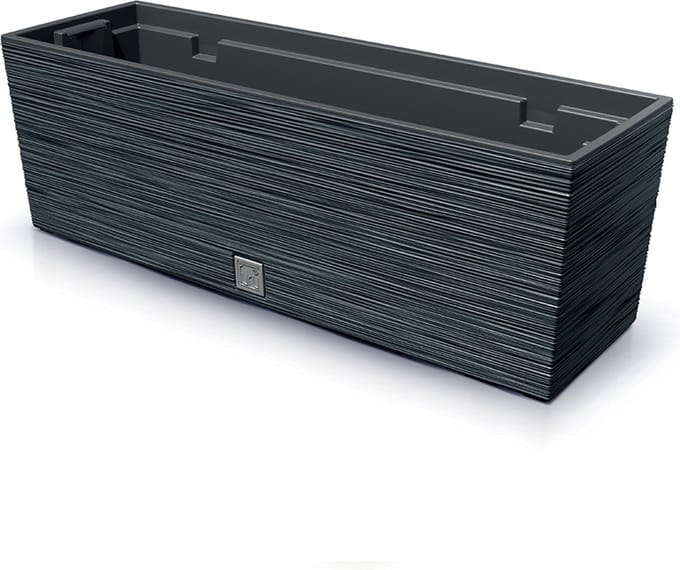 Prosperplast - Bloempot met inzet 12L / 58 cm - Antraciet