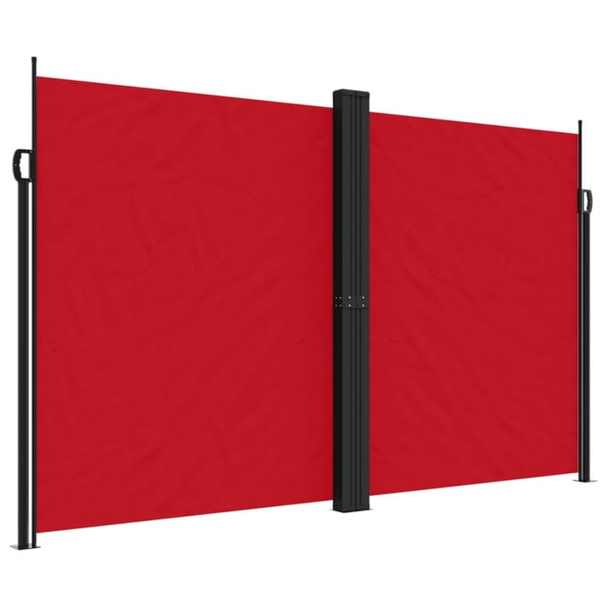 vidaXL - Windscherm - uittrekbaar - 200x1000 - cm - rood
