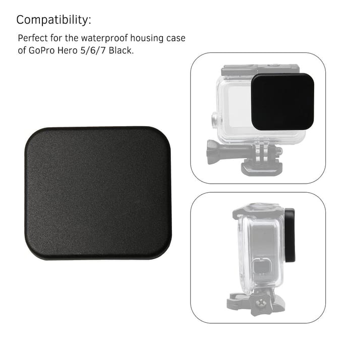 Beschermende waterdichte behuizing Behuizing Lensdop PC-materiaal Stofdicht black