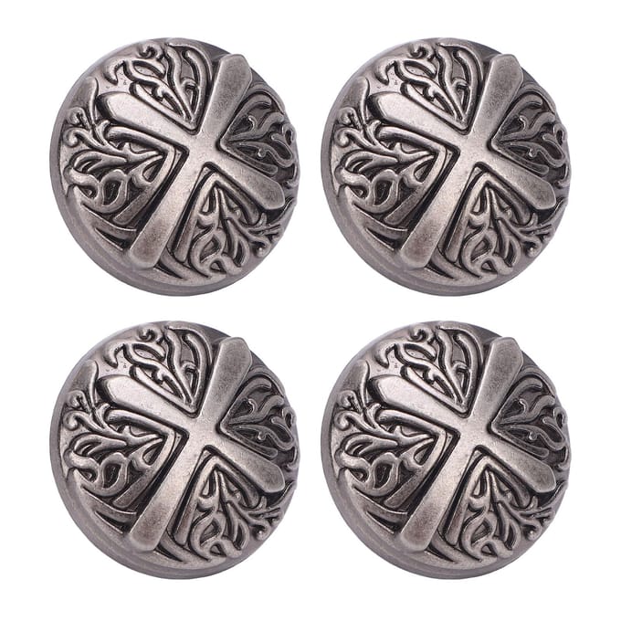 10 Sets Klinknagel en Schroef 30mm Ronde Klinknagelknopen 7mm Kruiskopschroeven voor Leren Halsbanden Riemen gray