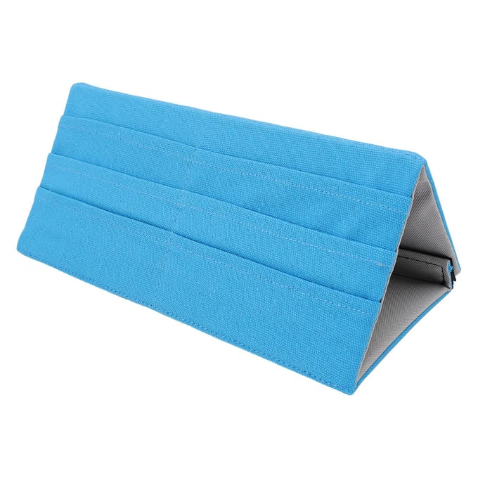 Porte-cartes de poker en tissu pliant multicouche élégant support de table bleu