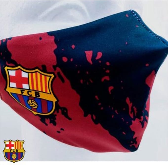 FC Barcelona Mondmasker – Junior 7-14 jaar – Blauw Rood