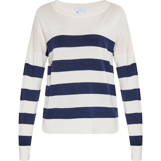 usha Jumper Dames wit + marine