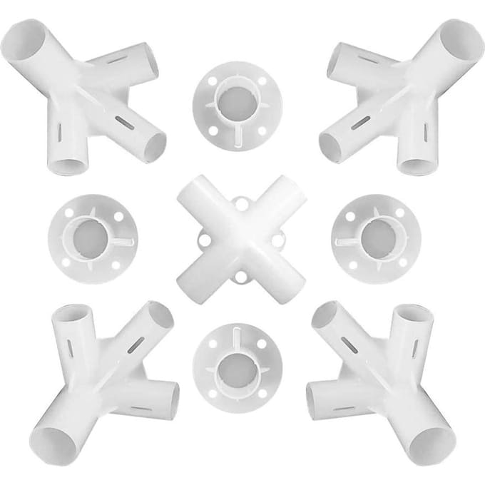 Reserveonderdelen voor 3x3m Gazebo Luifel Tent Voeten Hoek Midden Connector gray