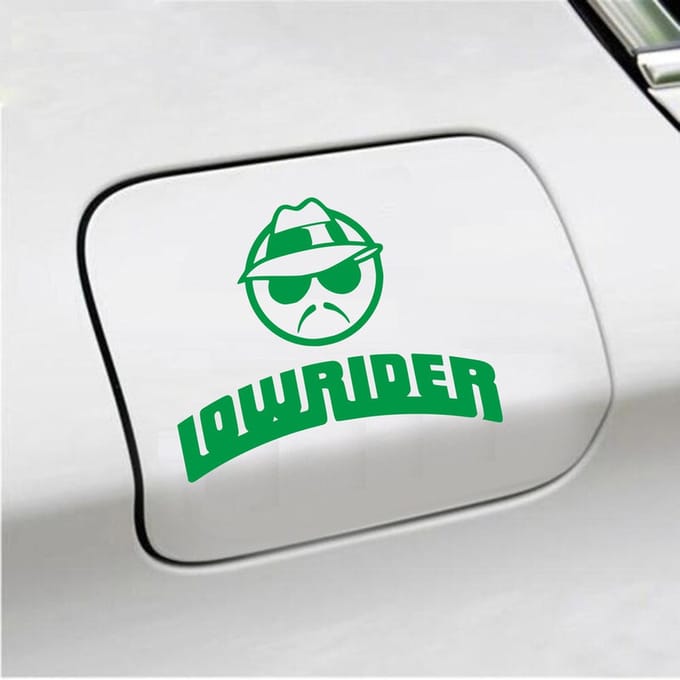 Bumpersticker - Low Rider - 12,5 X 15,6 - Groen