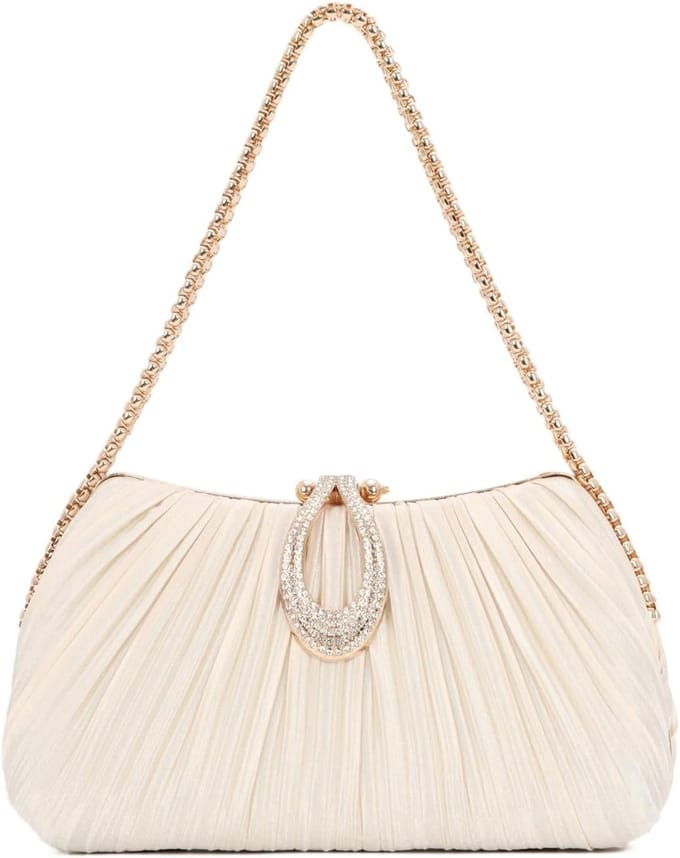 Dames Clutch Avondtas - Satijnen Vouwtas voor Formele Bruiloften