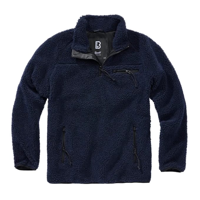 Brandit Teddyfleece Jacket Tussenseizoensjas navy XL - Polyester - Basics