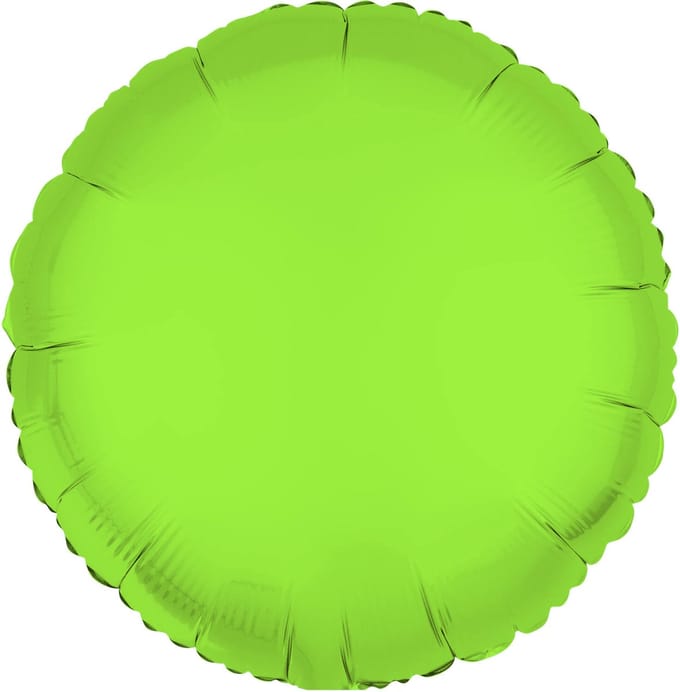 Riethmüller - Folieballon rond - neon groen - 45 cm