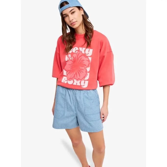Roxy Stay Wavy Korte Jeans Blauw L Vrouw