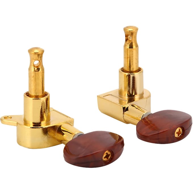 Mécaniques à blocage 3L3R Têtes de machine pour guitare acoustique électrique(Or) beige