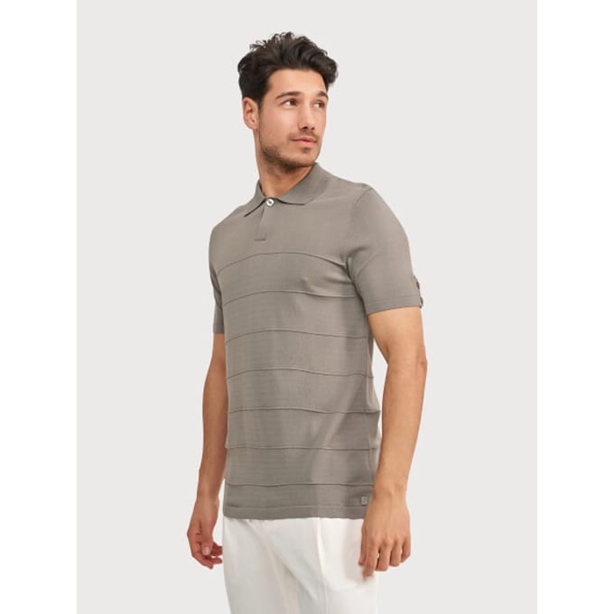 Polo korte mouw Blue Industry khaki regular fit