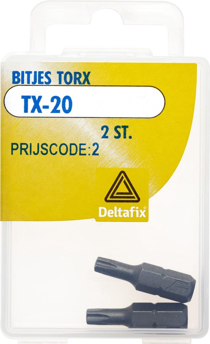 Deltafix bitje torx tx-20 2 st.