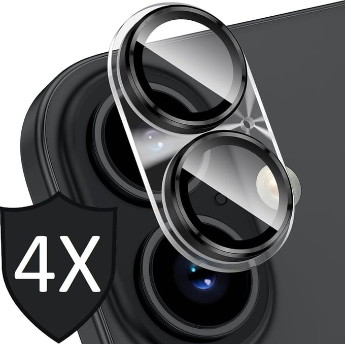 Camera Screenprotector geschikt voor iPhone 16 Plus - 4x Gehard Glazen Tempered Glass Krasbestendige Screen Protector