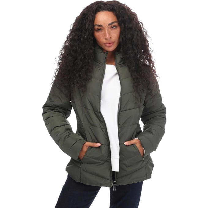 Ted Baker Dames Renika Korte Puffer Jas (Khaki Groen)