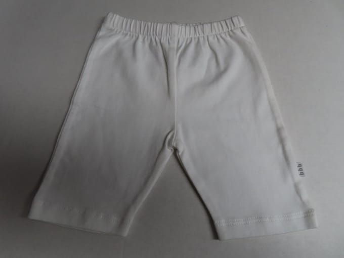 Legging - Unie - Wit - Tot net onder de knie - 3 maand 62