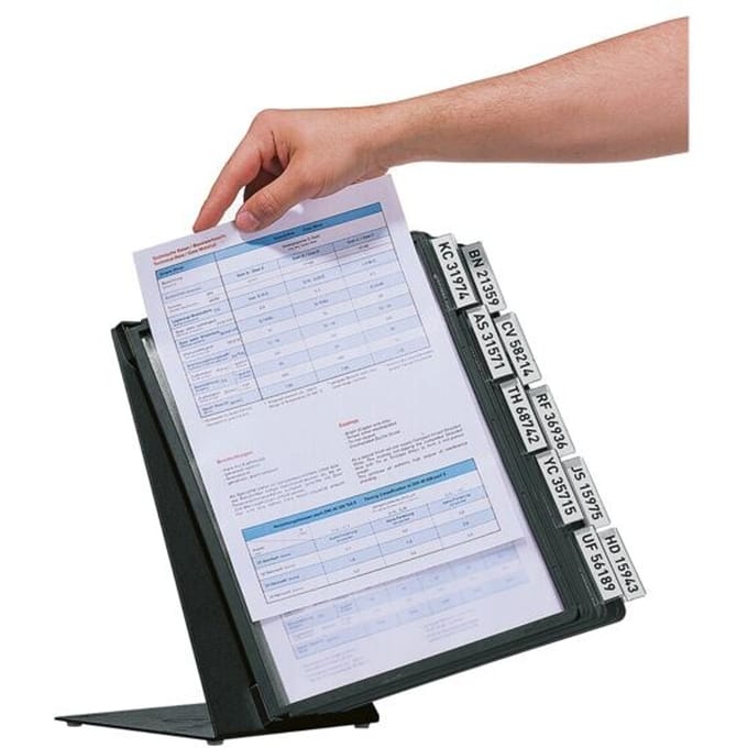 Durable - bureaustandaard Vario met 10 tassen | ft A4 | zwart