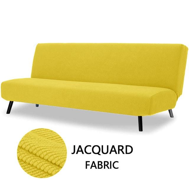 Housse de canapé-lit en tissu polaire polaire, housse de canapé extensible, élastique, sans bras M Size