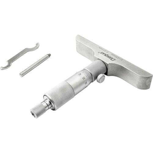 Dasqua 4611-8106 Dieptemicrometer Met controlemaat 0 - 25 mm DIN 863