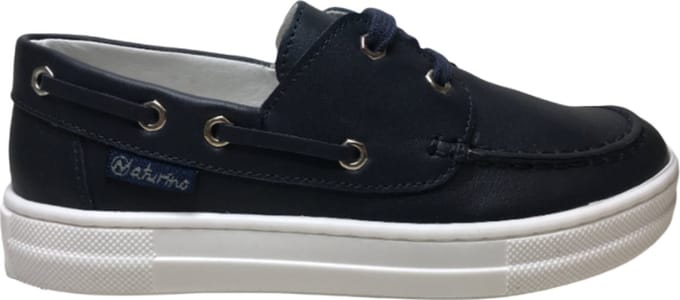 Naturino mt 36 veter lederen boot schoenen Signa navy