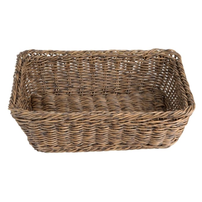 Olympia Polywicker Rechthoekige Mand Donkerbruin 300x230mm