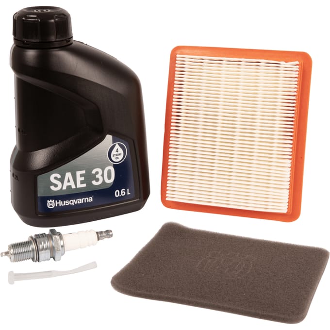 Engine oil, spark plug, air fi
