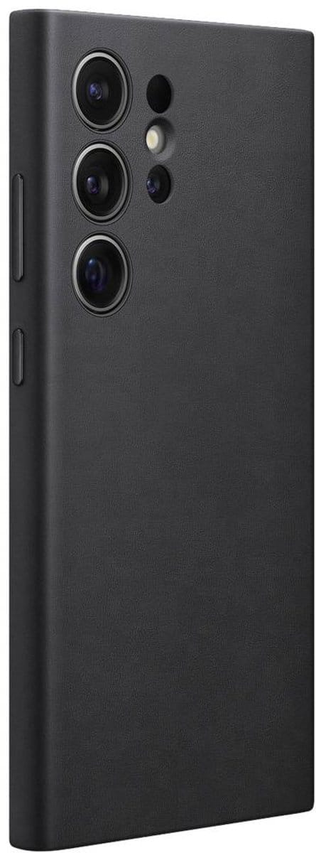 Samsung Vegan Leather Case - Geschikt voor Samsung Galaxy S24 Ultra - Black