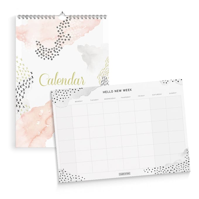 Fabrikten Bundel Waterverf - Kalender + Weekplanner A4
