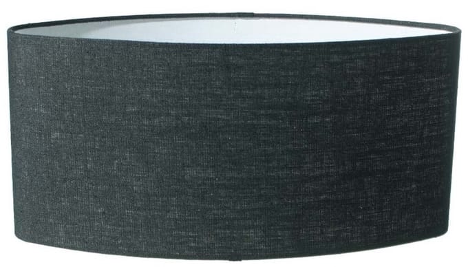 Lampenkap Ovaal Linnen Zwart 30cm