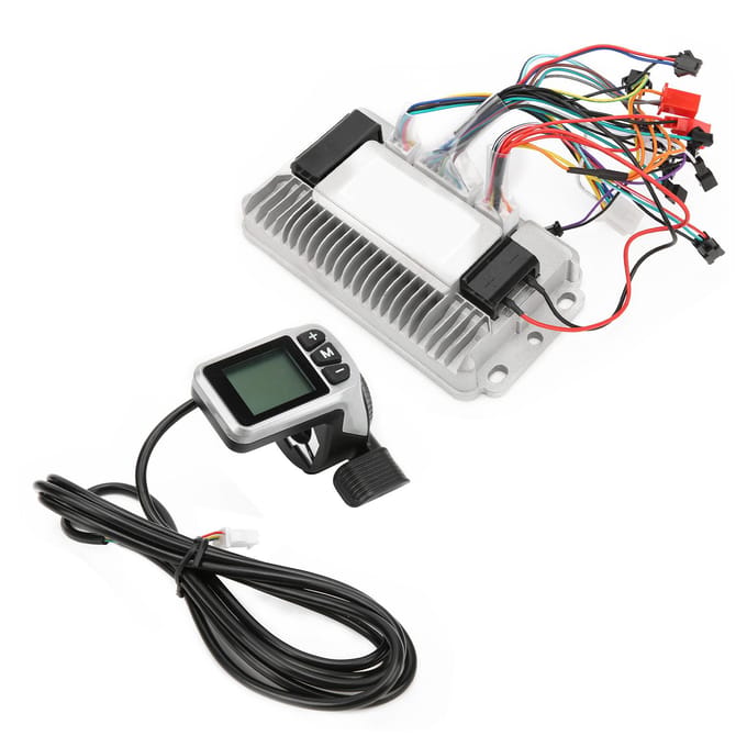 Vélo Électrique 34V48V 1000W Moteur Contrôleur Brushless Contrôleur Onde Sinusoïdale 3 Modes avec LCD white