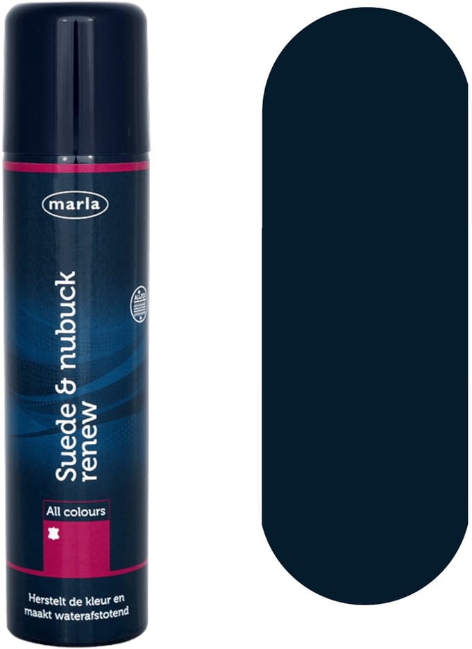 Marla - Suède en Nubuck Vernieuwer - Flacon - Donker Blauw