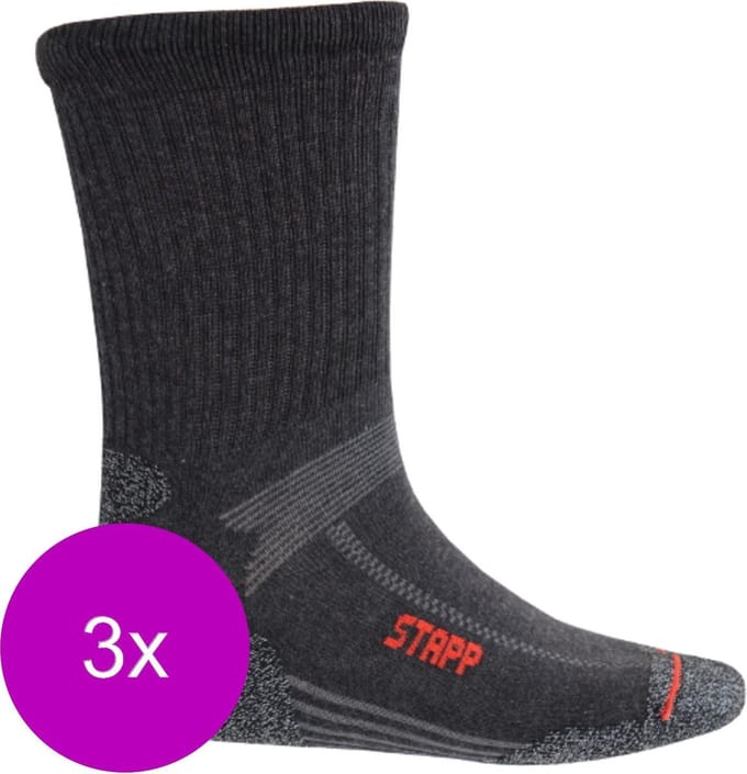 Stapp Unisex Coolmax Cordura Antraciet - Sokken - 3 x 43-46