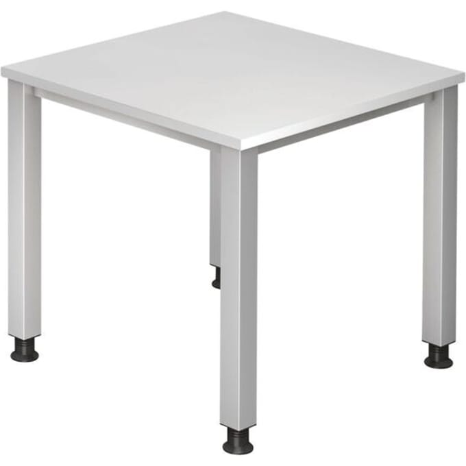 QUEO 8 S | Bureau - Wit 80 x 80 Tafelhoogte I In hoogte verstelbaar