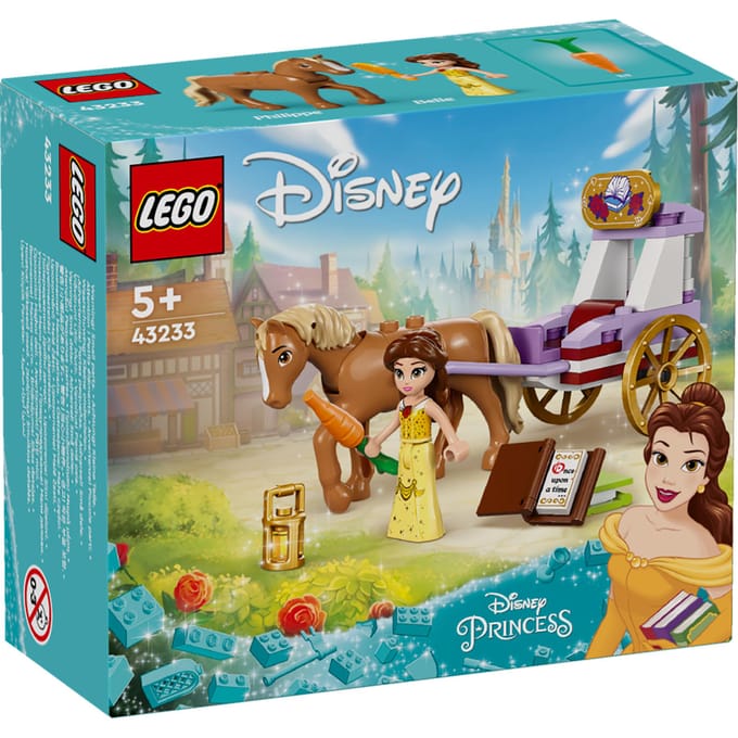 LEGO 43233 ǀ Disney Princess Belle's paardenkoets Bouwbaar Paarden Speelgoed met Poppetje