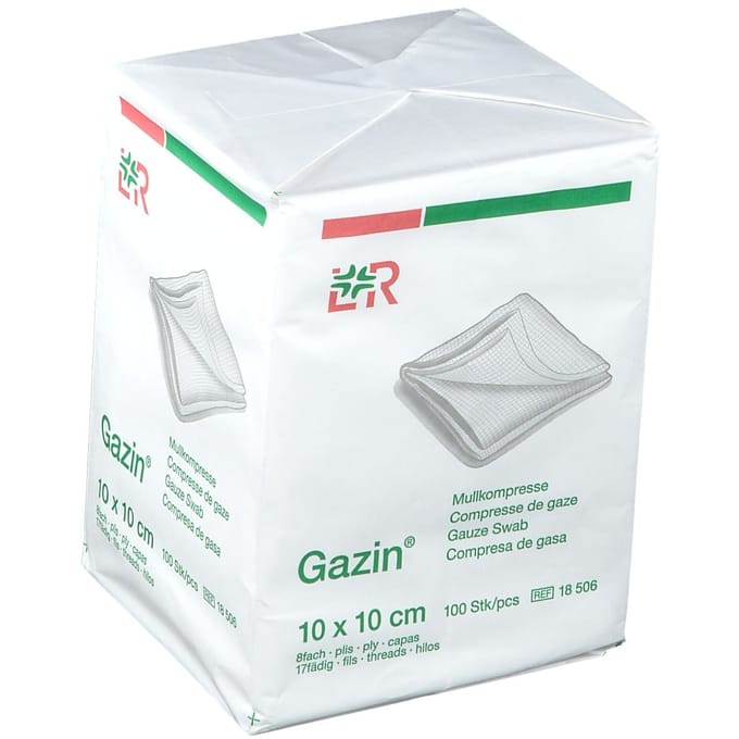 Gazin Gaaskompres 10 x 10cm 18506 100 Compressen
