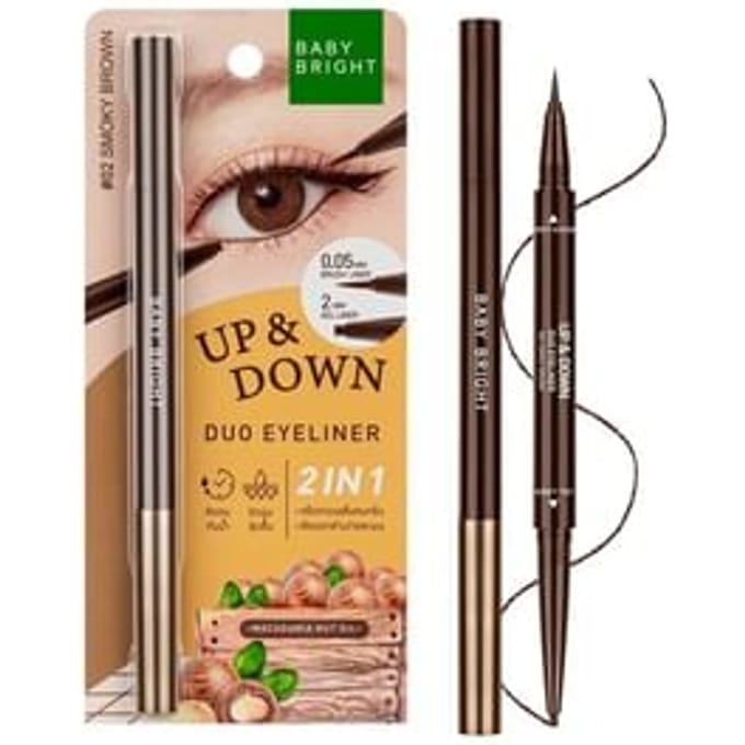 Baby Bright - Up And Down Duo Eyeliner 02 Smoky Brown