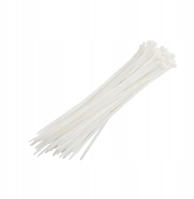 Witte Kabelbinders 2,5x100mm - 100 Stuks