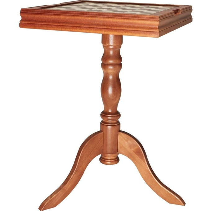 3-IN-1 Schaken Dammen Backgammon Tafel Set, 18 Inch Premium Houten Schakeltafel, Deluxe Combo Speltafel Meubelset, Schakers Bordspel Cadeau voor