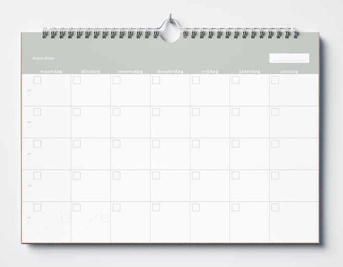 Huurdies Planner - 18 maanden - Tijdloos - A4+