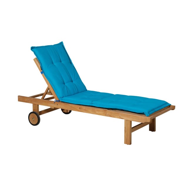 Madison - Tuinkussen - Loungekussen - 200 x 60cm - Panama Aqua Blauw - Ligbedkussen