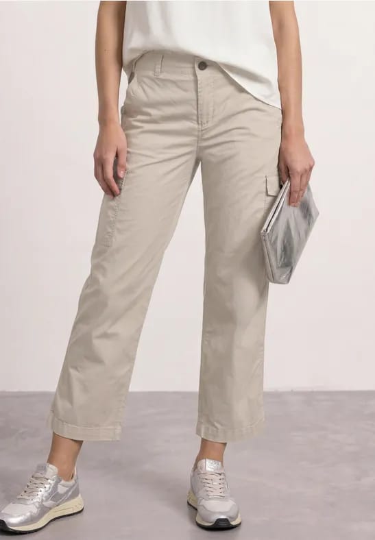 Broek met Straight Leg-pijpen in cargo-stijl