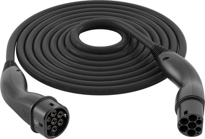 LAPP Type 2 HELIX Convenience Charging Cable, up to 22 kW, 5 m, black