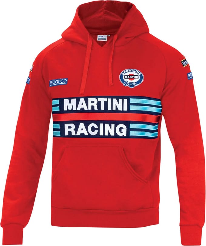 Sparco Hoodie Martini Racing Replica - rood / s