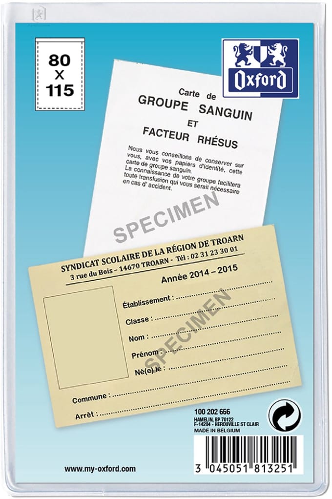 Oxford kaarthoes PVC B4-formaat 0,15 mm