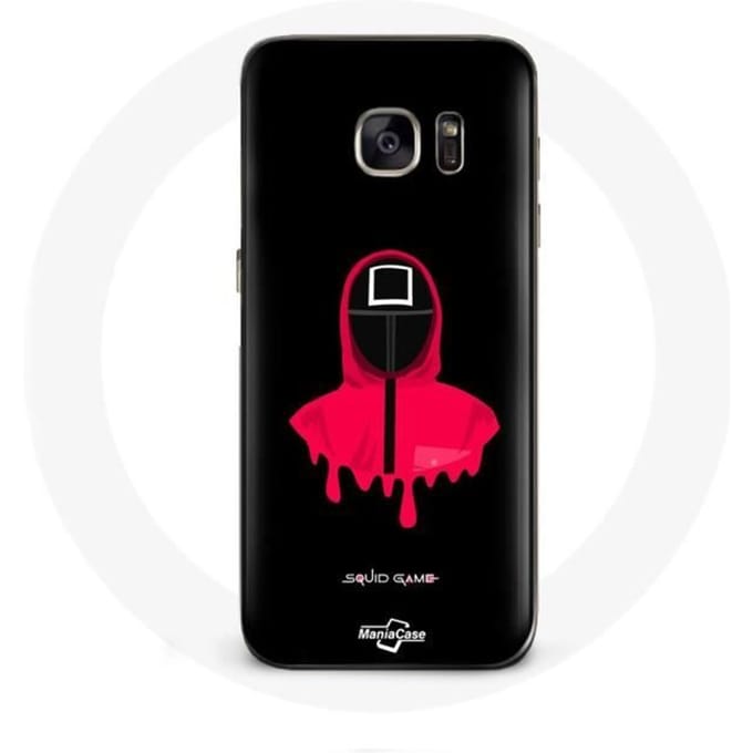 Hoesje - Squid Game - Samsung Galaxy S7 Edge - Flexibel - Zwart - Vierkant masker