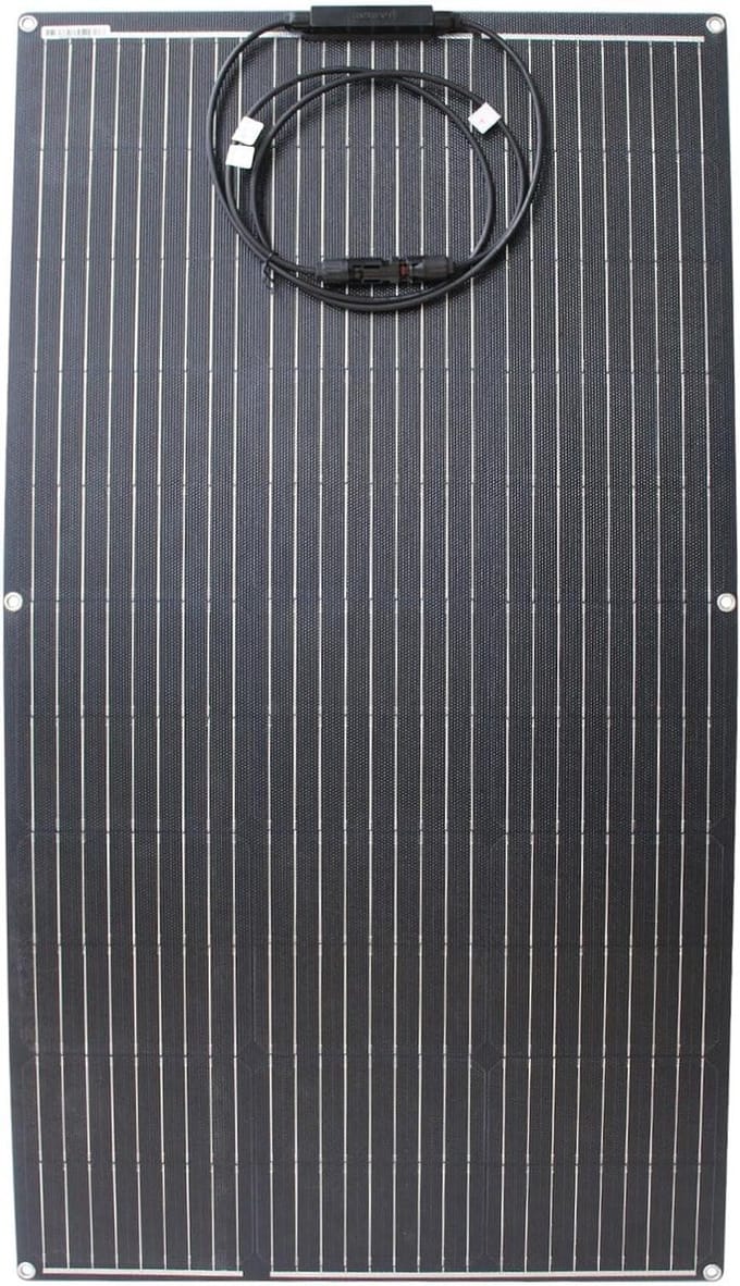 Flexibel Zonnepaneel - ETFE Paneel - Off-grid Energie - Hoge Efficiëntie 23% - 100W - Zwart