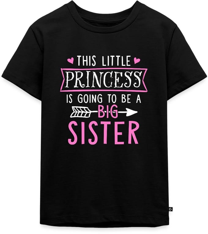 This Princess Is Going To Be A Big Sister Hartjes Premium T Shirt Kinderen