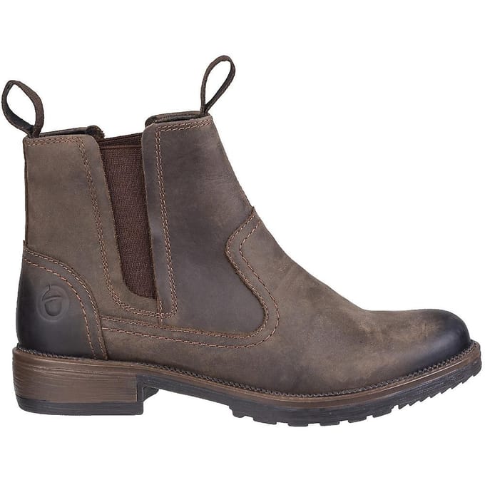 Cotswold Dames/dames Laverton Slip On Leather Ankle Boot (Bruin)