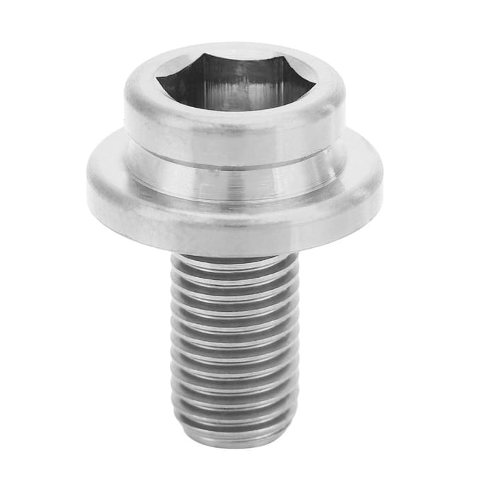 1pc M8*15mm Vis de manivelle de vélo de montagne/route Vis d'axe de boîtier de pédalier BB (Titane) white